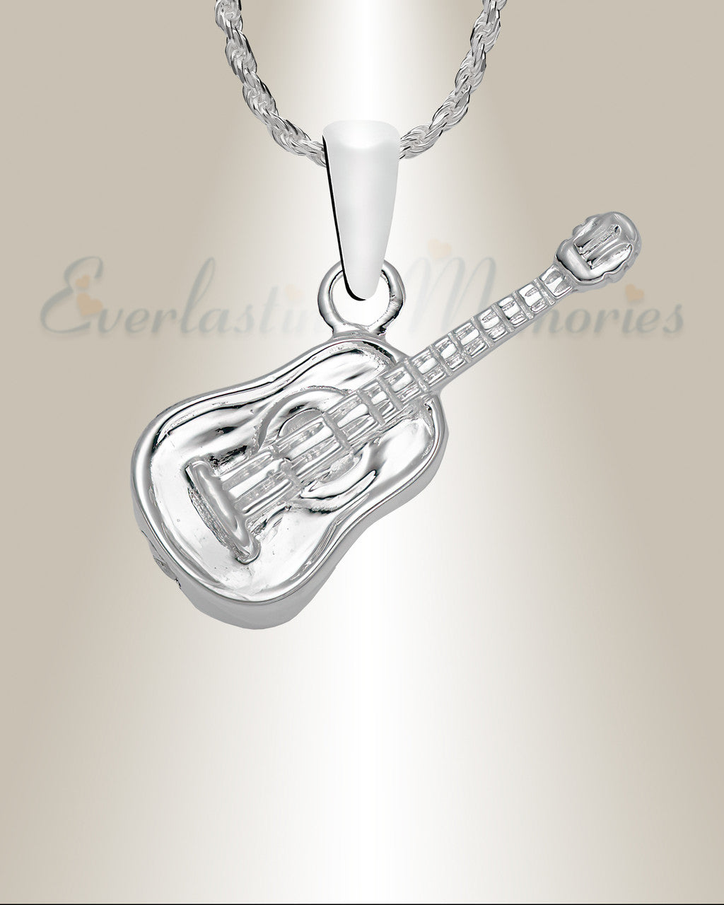 Sterling Silver Play Me A Tune Cremation Urn Pendant