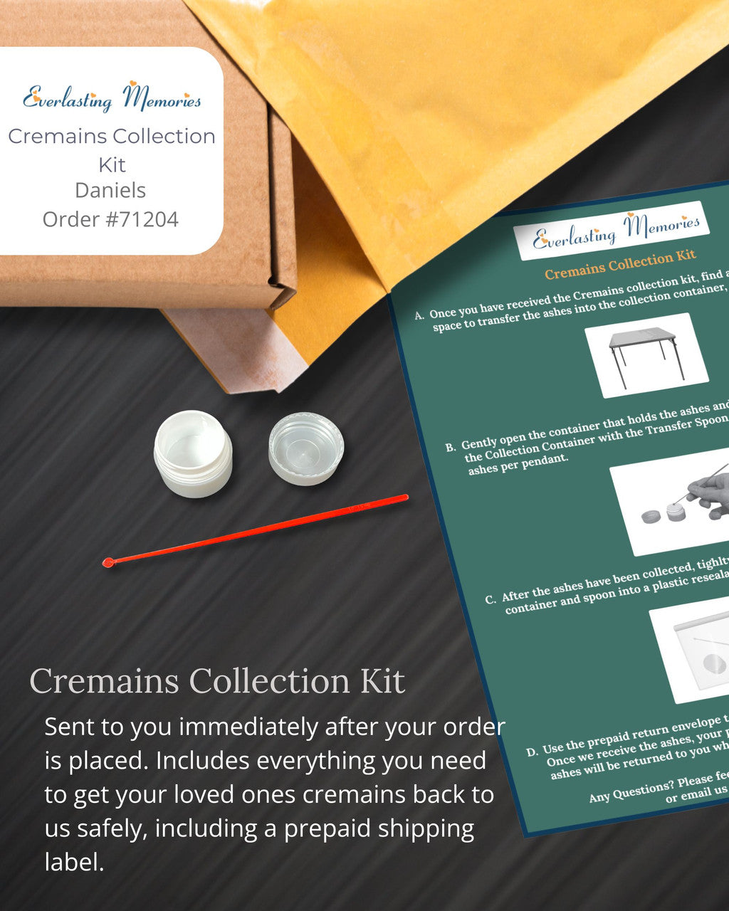 Gold Plated Dog Tag Textured Forever Sealed Memorial Jewelry