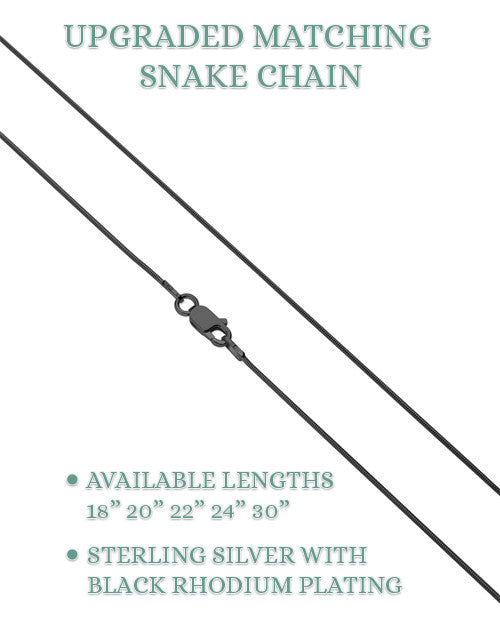 Lasting Imprint Round Black Finish Ash Resin Jewelry
