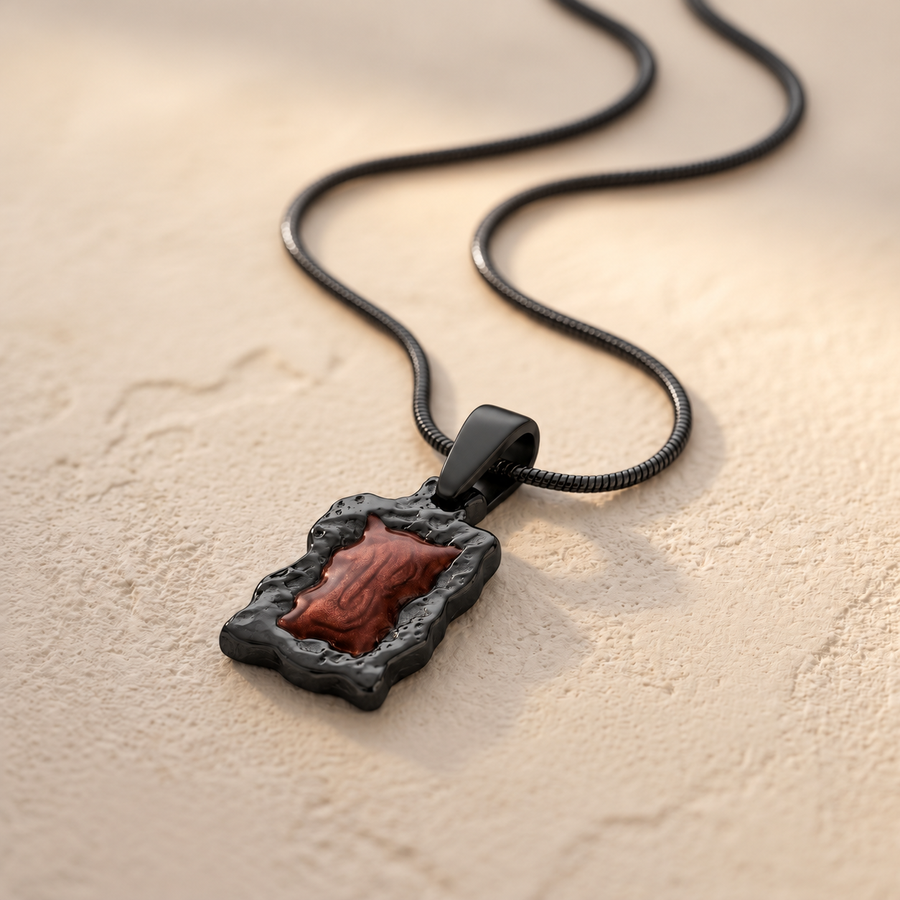 Black Finish Chokecherry Ash Resin Jewelry