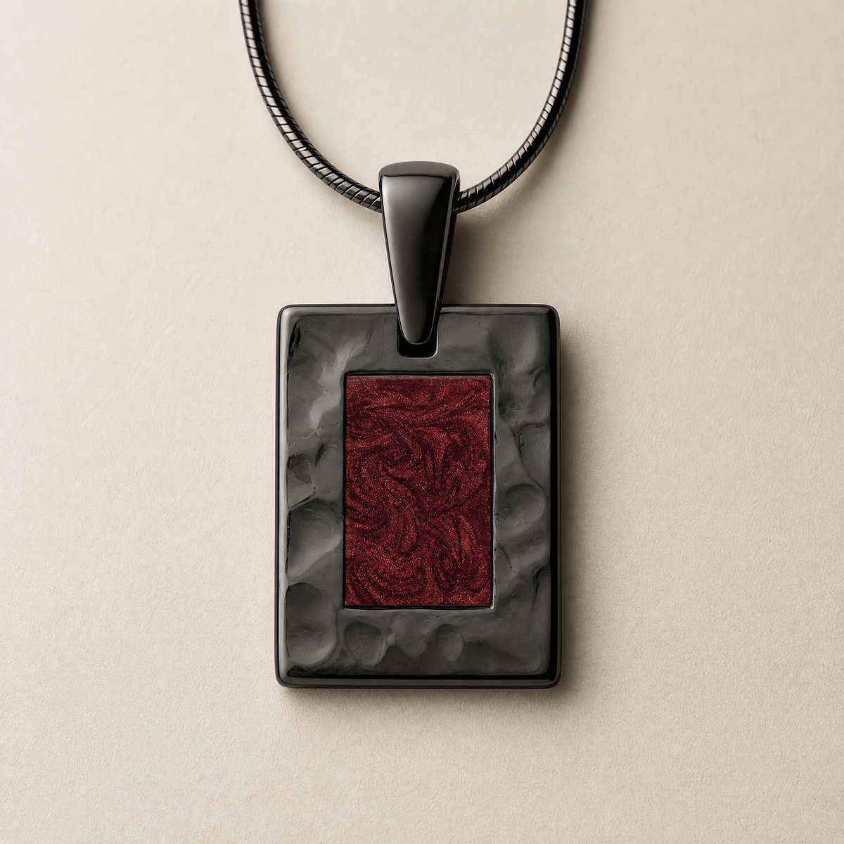 Black Finish Blaine Ash Resin Jewelry