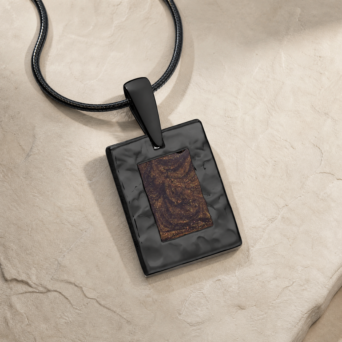 Black Finish Summer Ridge Ash Resin Jewelry