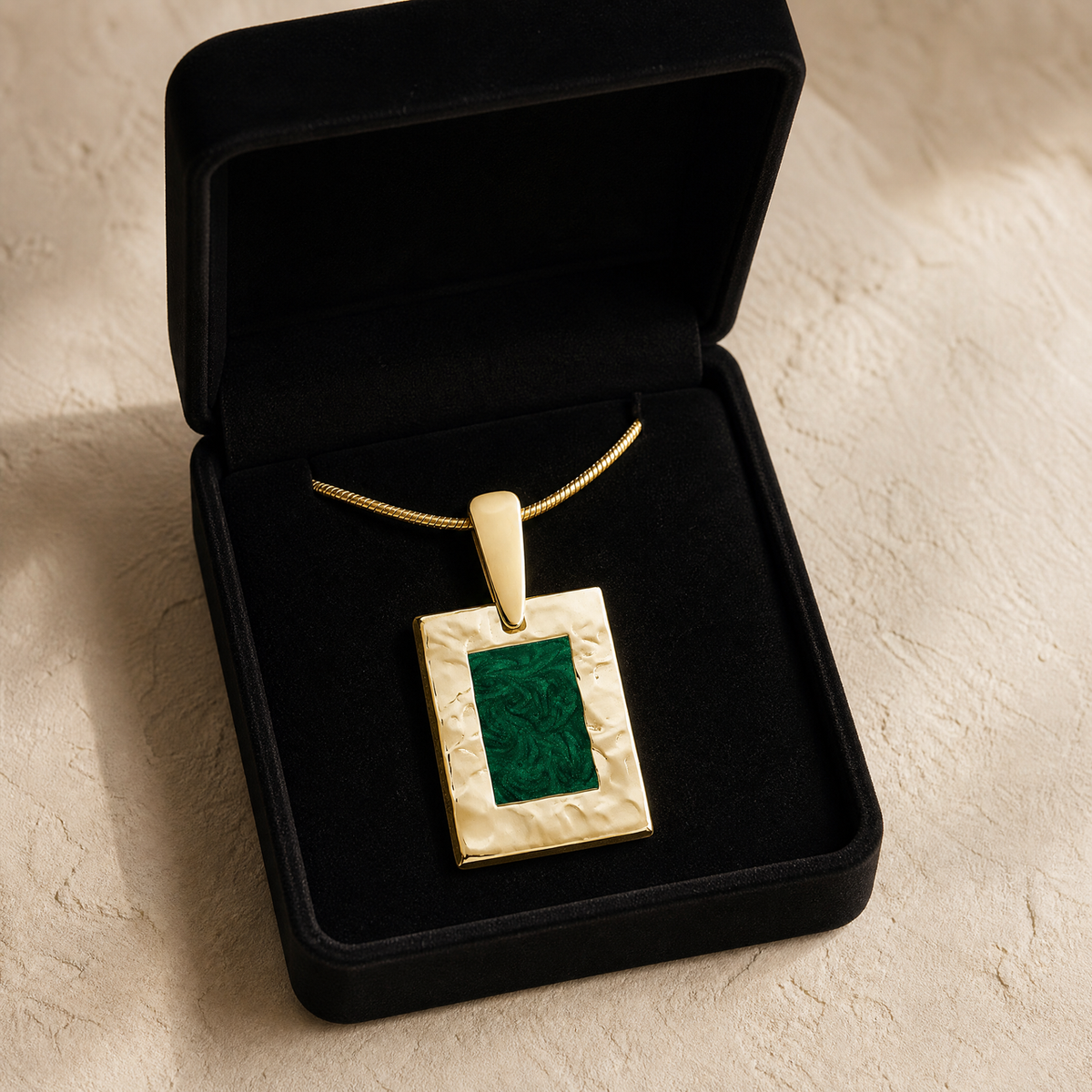Gold Aspenwood Ash Resin Jewelry