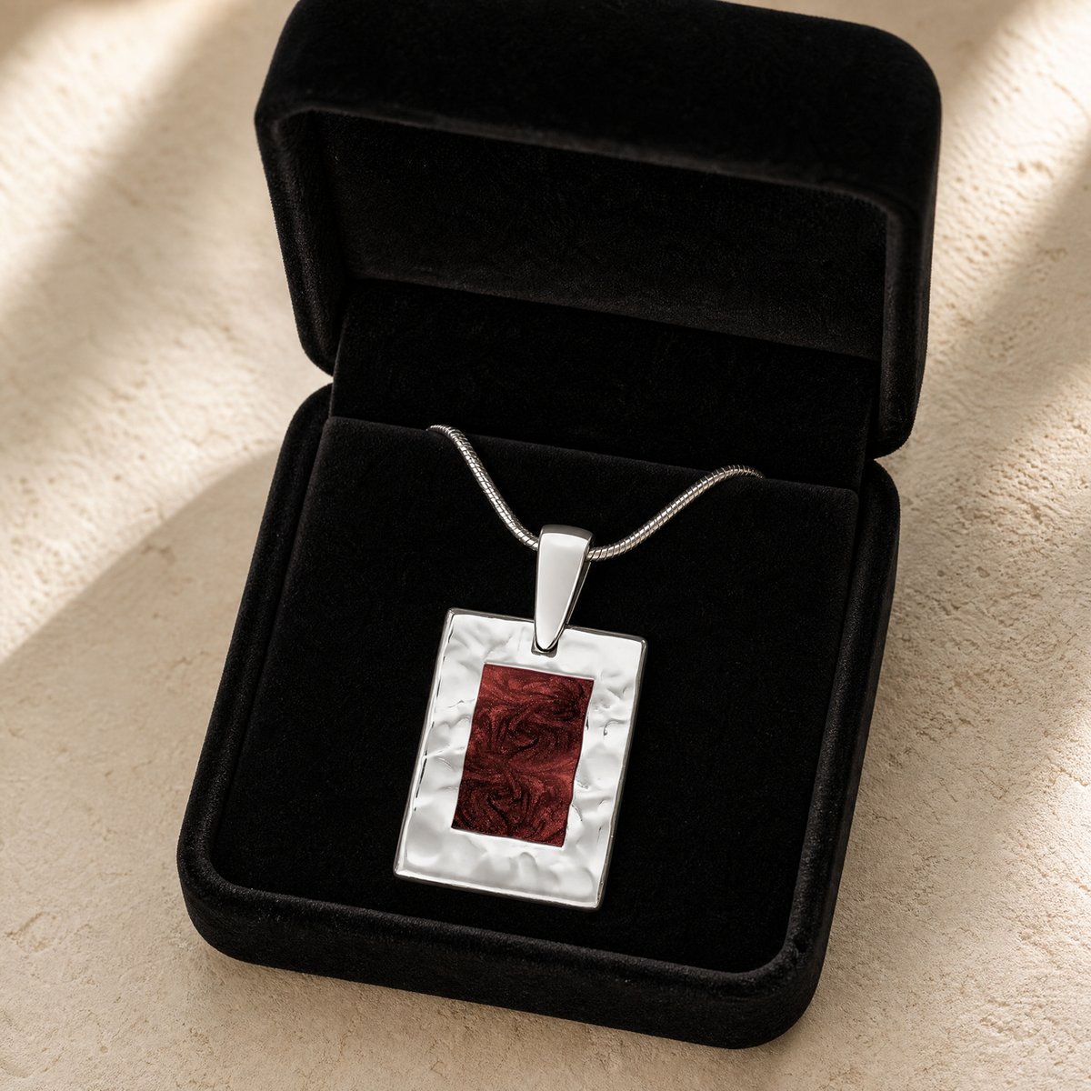 Silver Snowberry Ash Resin Jewelry