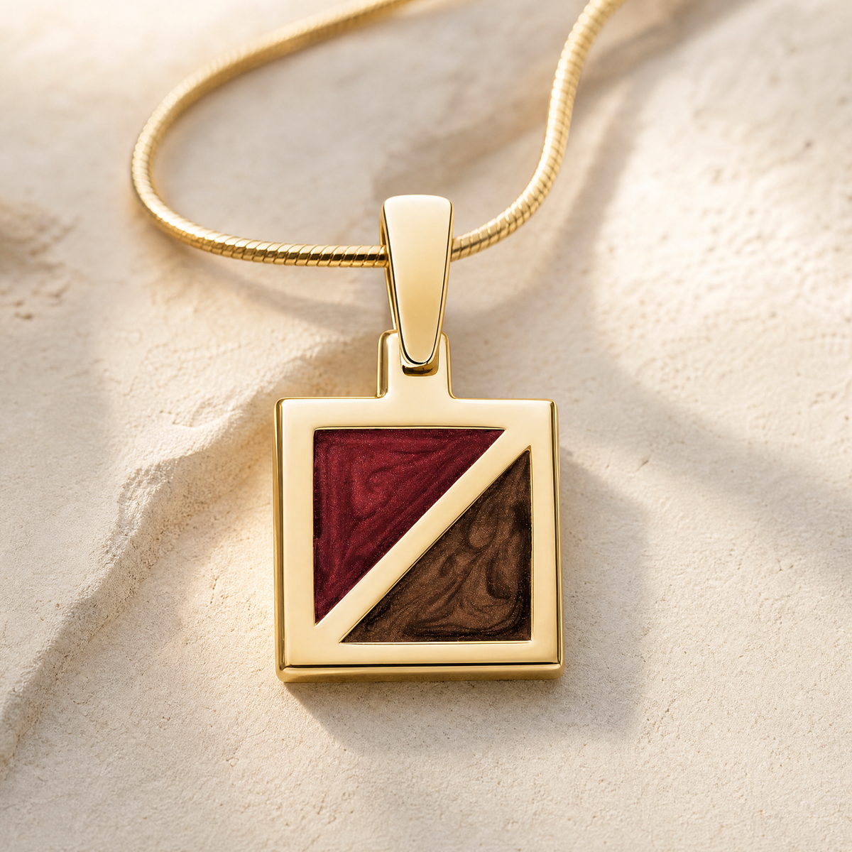 Gold Nostalgia Ash Resin Jewelry