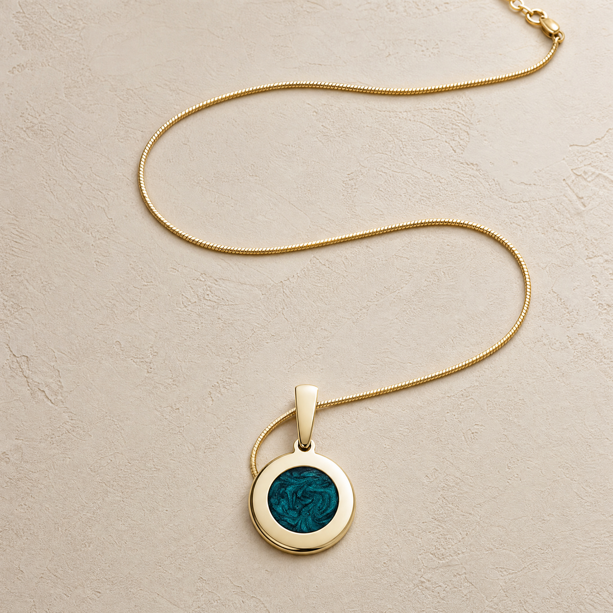 Solid 14K Gold Summer Fields Ash Resin Jewelry