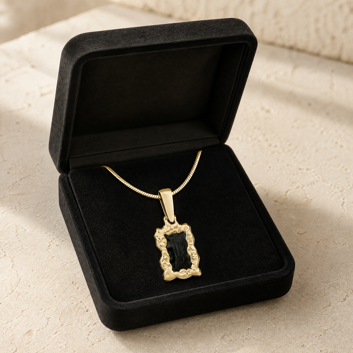 Gold Sagey Oak Ash Resin Jewelry