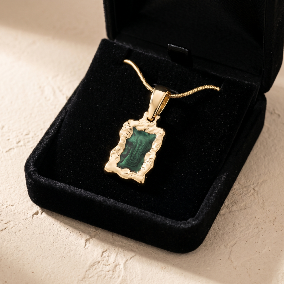 Gold Double Tree Ash Resin Jewelry
