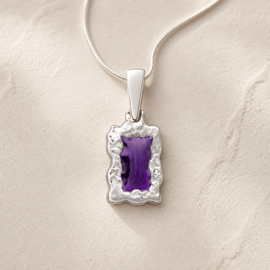 Silver Mirrored Memoirs Ash Resin Jewelry