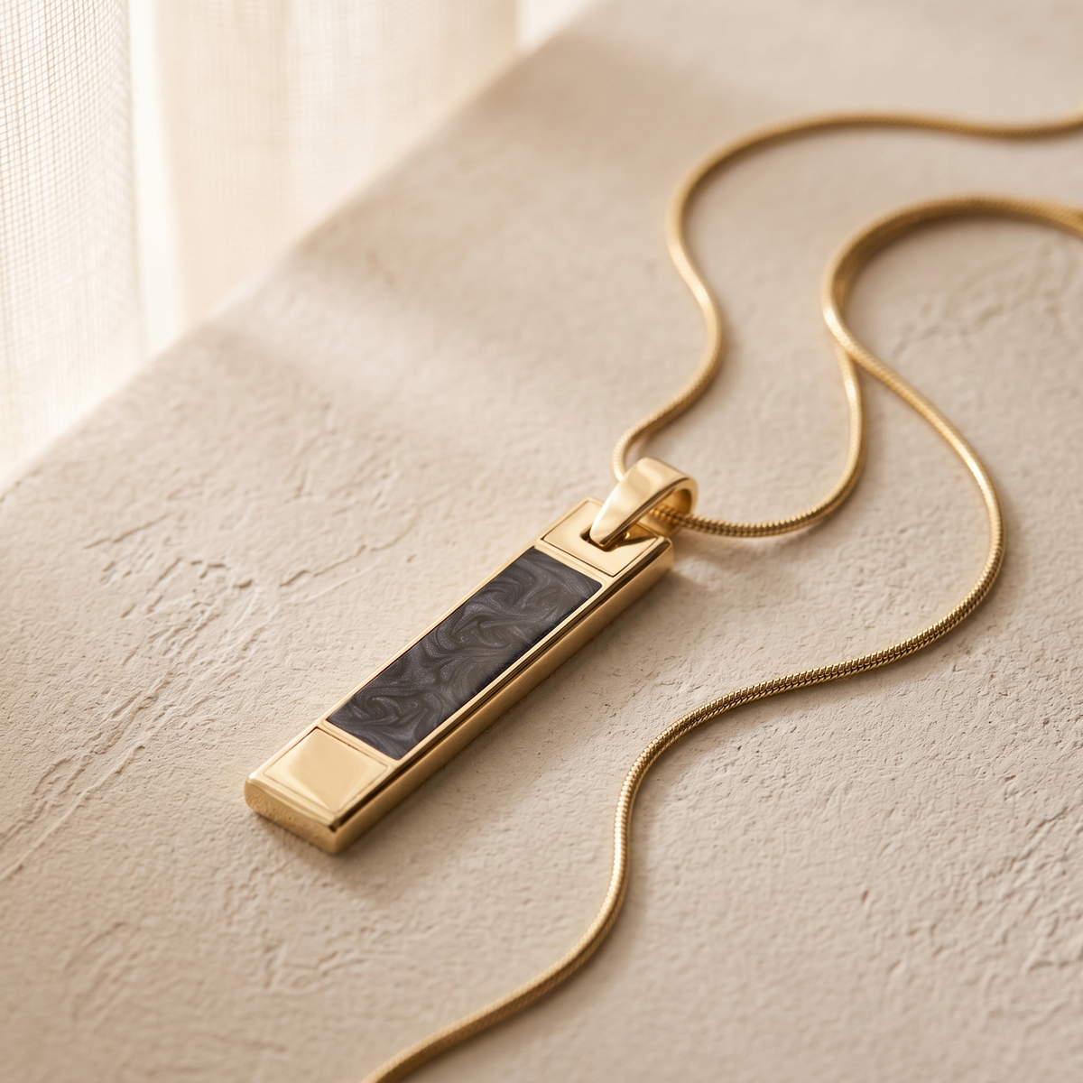 Solid 14K Gold End Of Day Ash Resin Jewelry