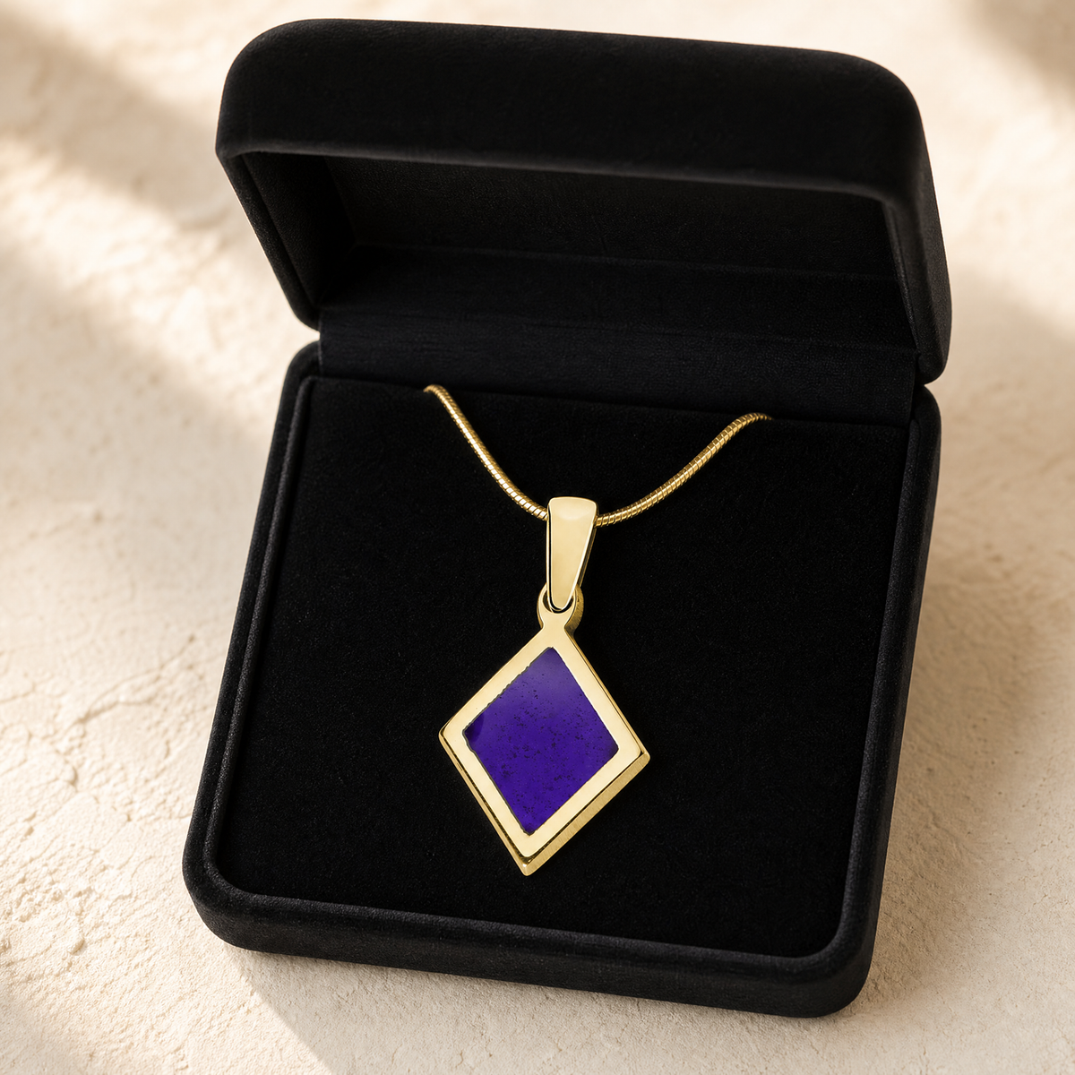 Modest Diamond Gold Plated Ash Resin Jewelry