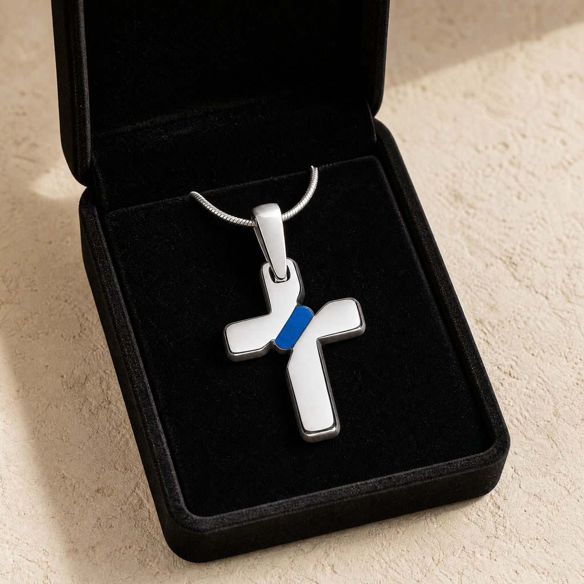 Honoring Cross Sterling Silver Ash Resin Jewelry