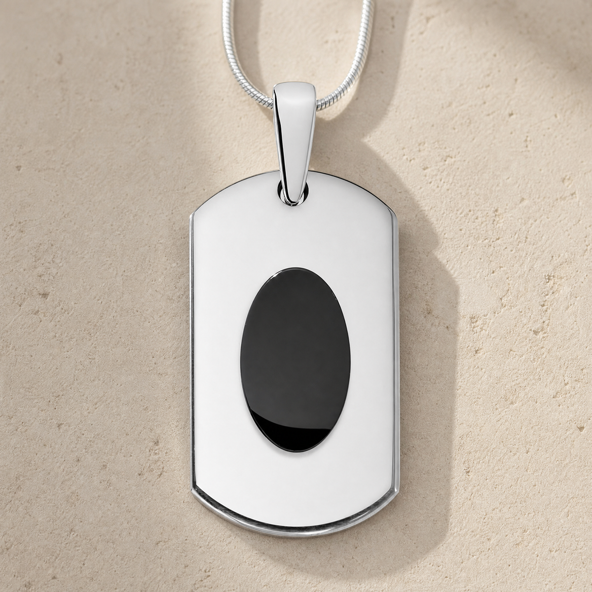 Honored Rectangle Sterling Silver Ash Resin Jewelry