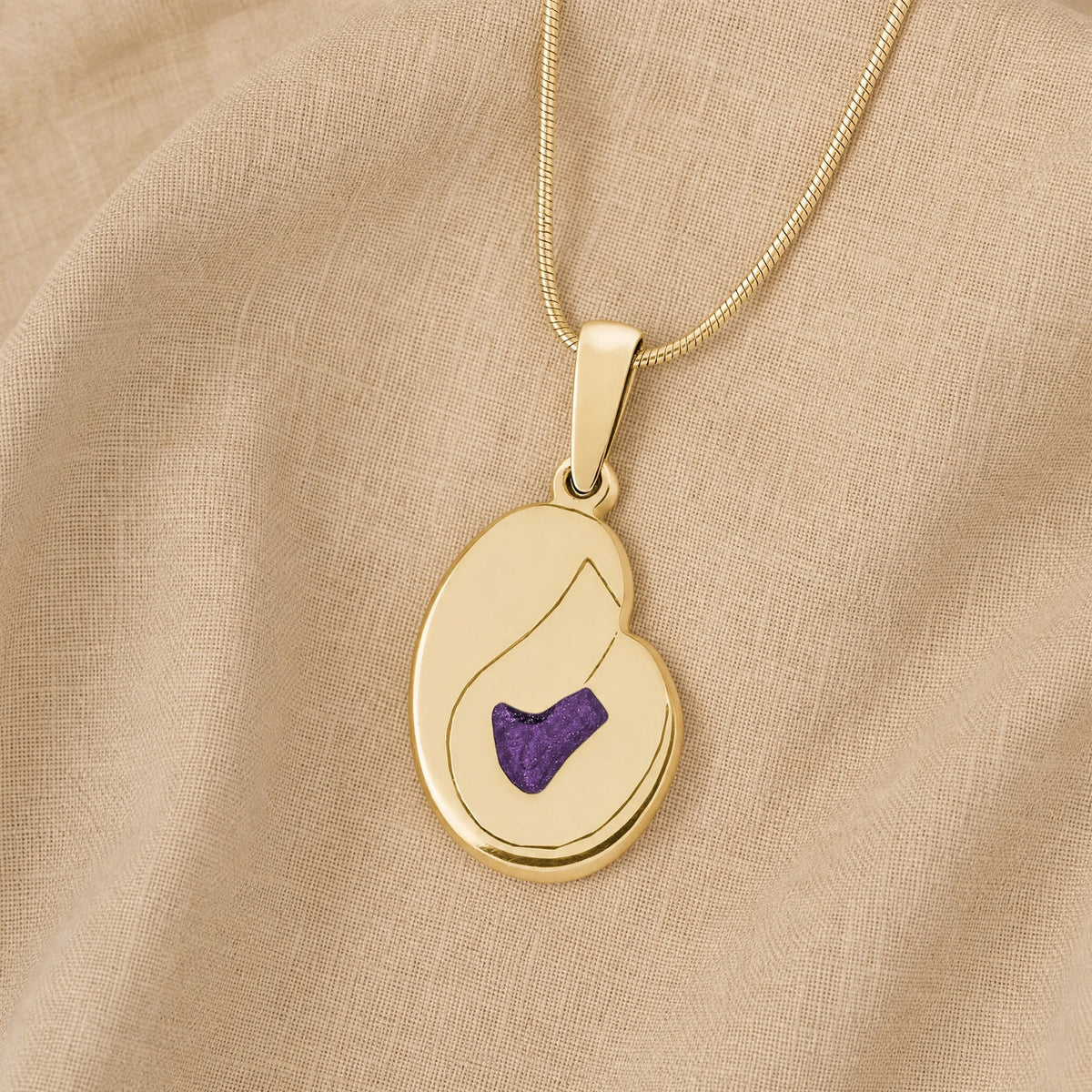Beloved Gold Plated with Mullberry Ash Resin Jewelry