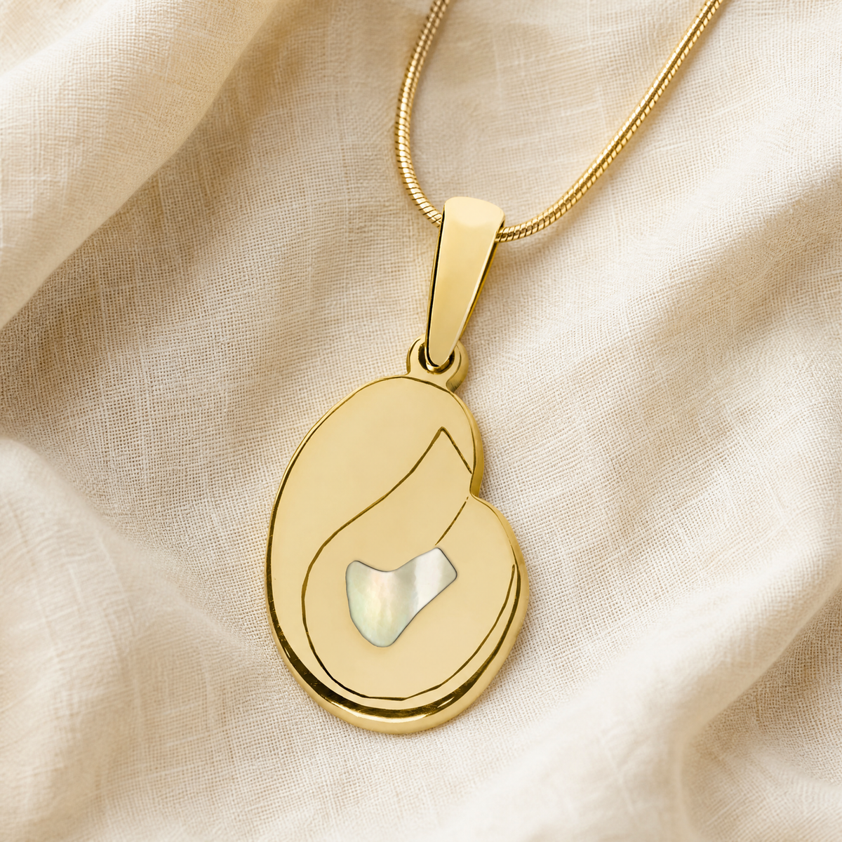 Beloved Gold Plated with Cream Ash Resin Jewelry