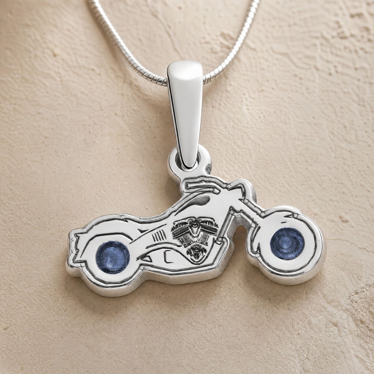 Riding Along Sterling Silver Ash Resin Jewelry