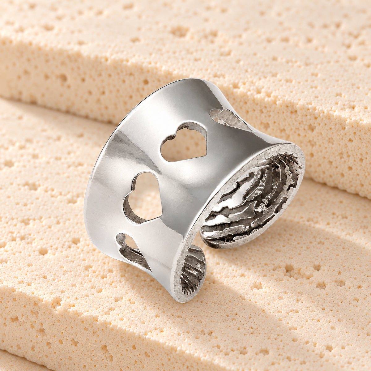 Harmony Sterling Silver Fingerprint Ring — main