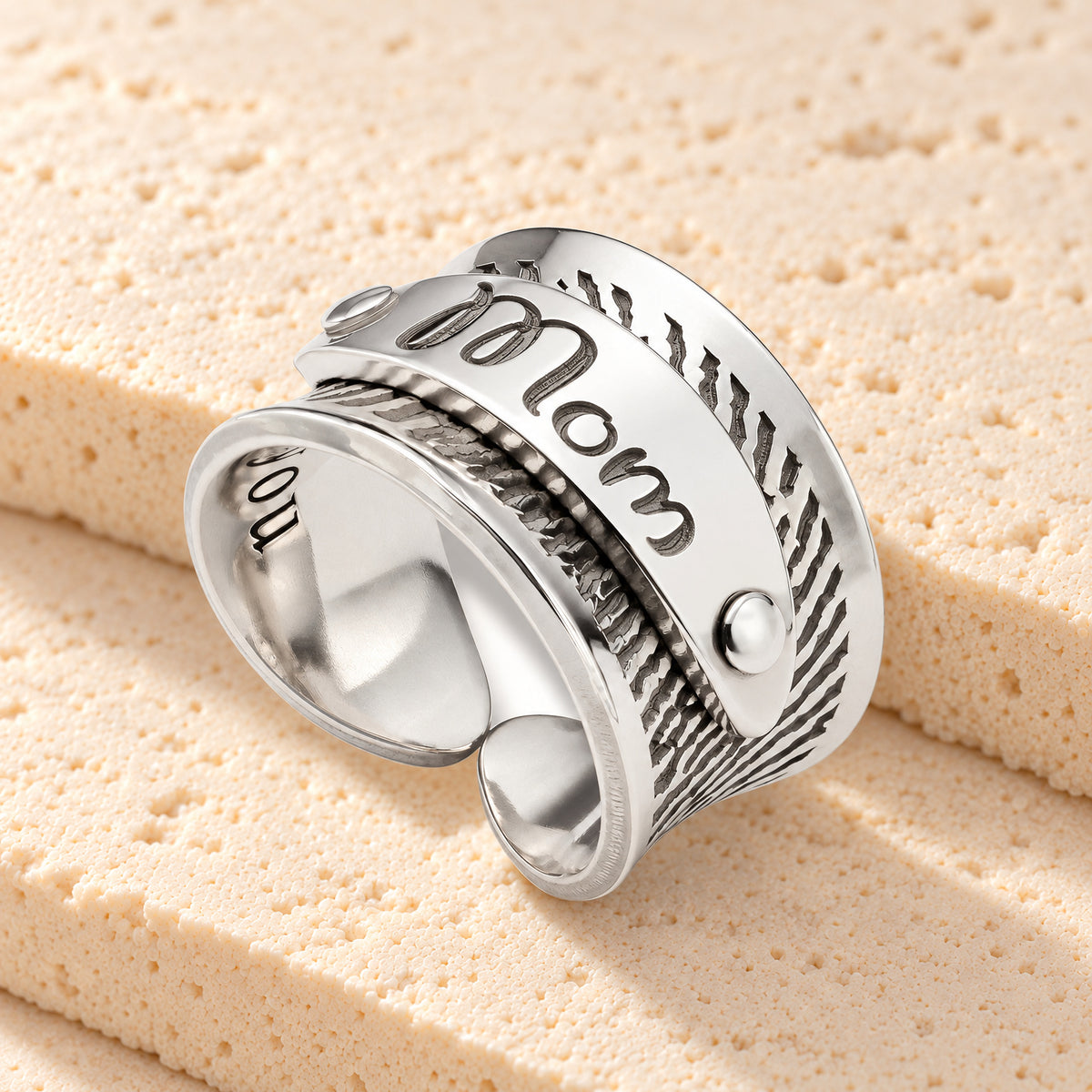 Charity Sterling Silver Fingerprint Ring — main