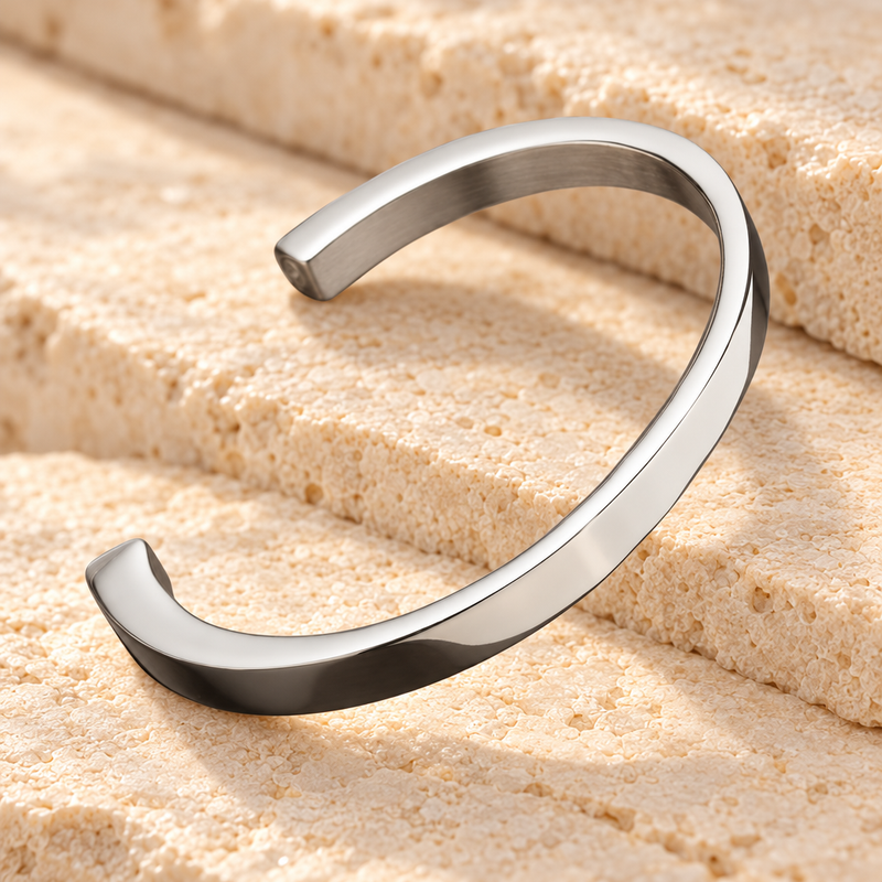 Stainless Steel Simplicity Cuff Bracelet Keepsake