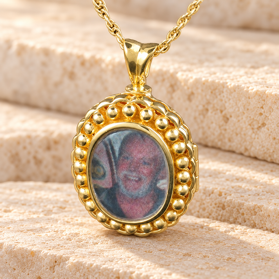 Gold Vermeil Faith Urn Keepsake