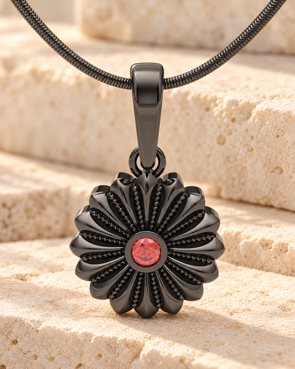 Black Plated Birthstone Flowers Forever Sealed Memorial Jewelry — main — evr20004blfs