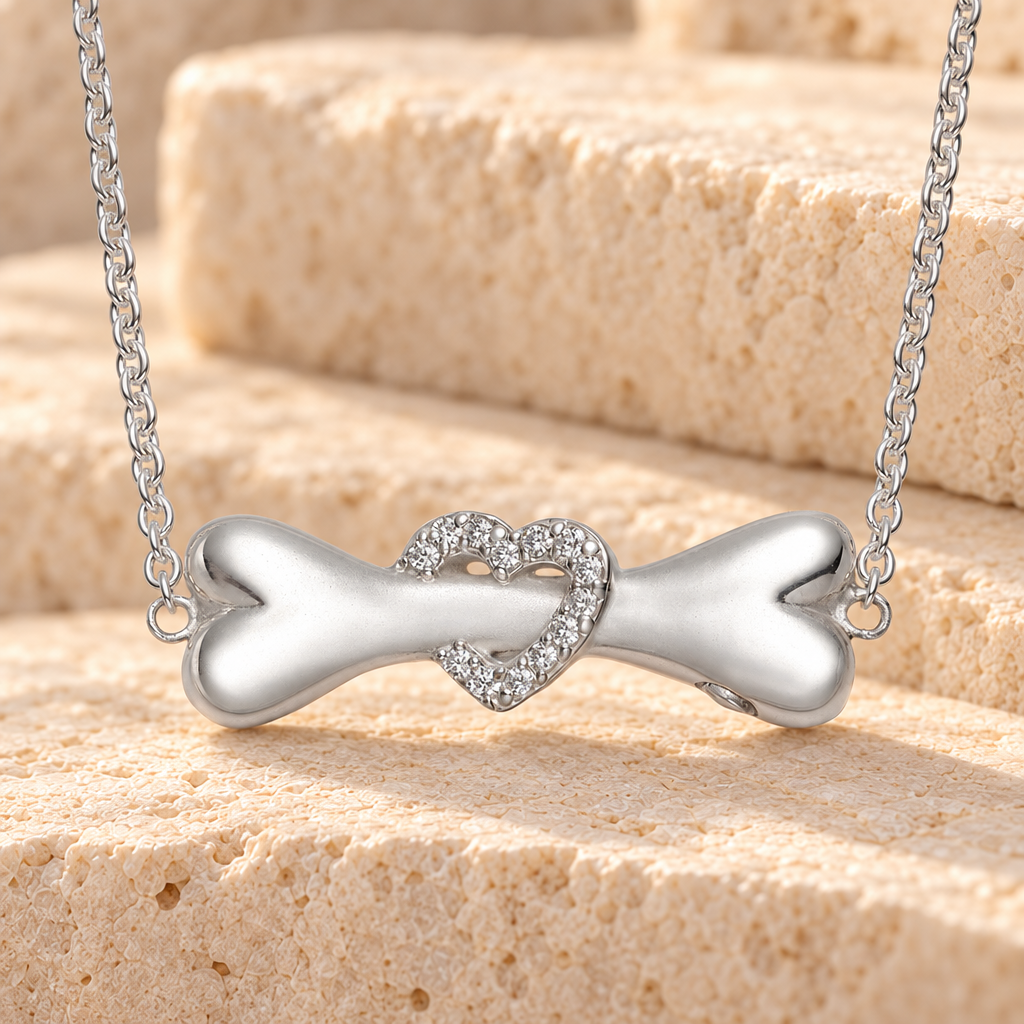 Sterling Silver You Hold My Heart Bone Cremation Urn Pendant — main product image
