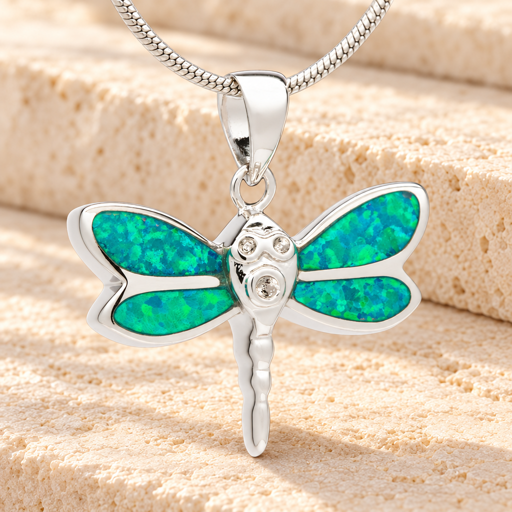 Soaring Dragonfly Memorial Jewelry — main — evr6173