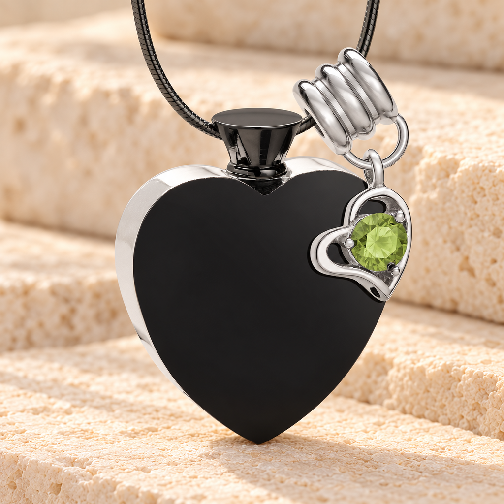 Stainless August Everlasting Journey Urn Pendant — main — evr5013aug