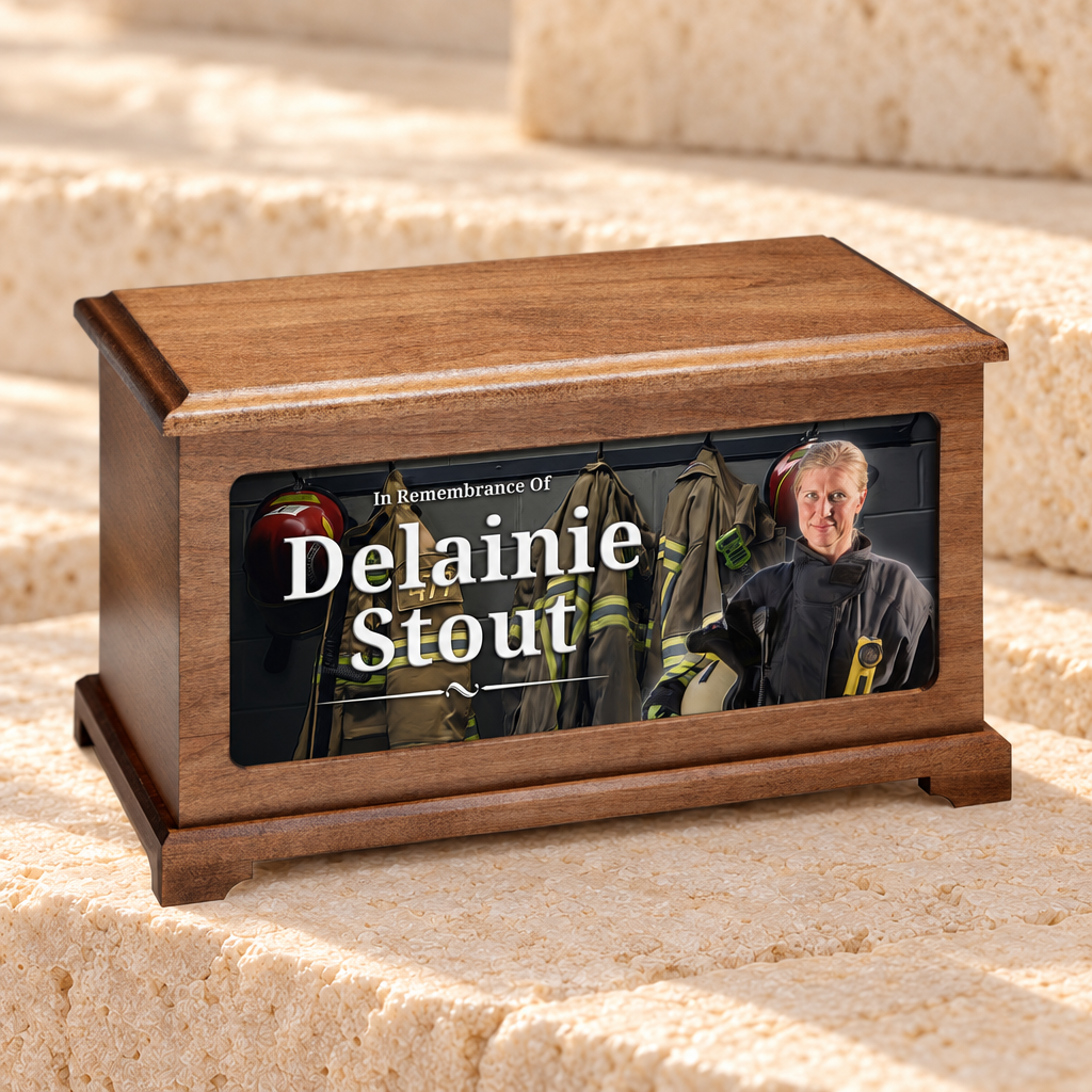Firefighter Digital Photo Urn — main product image