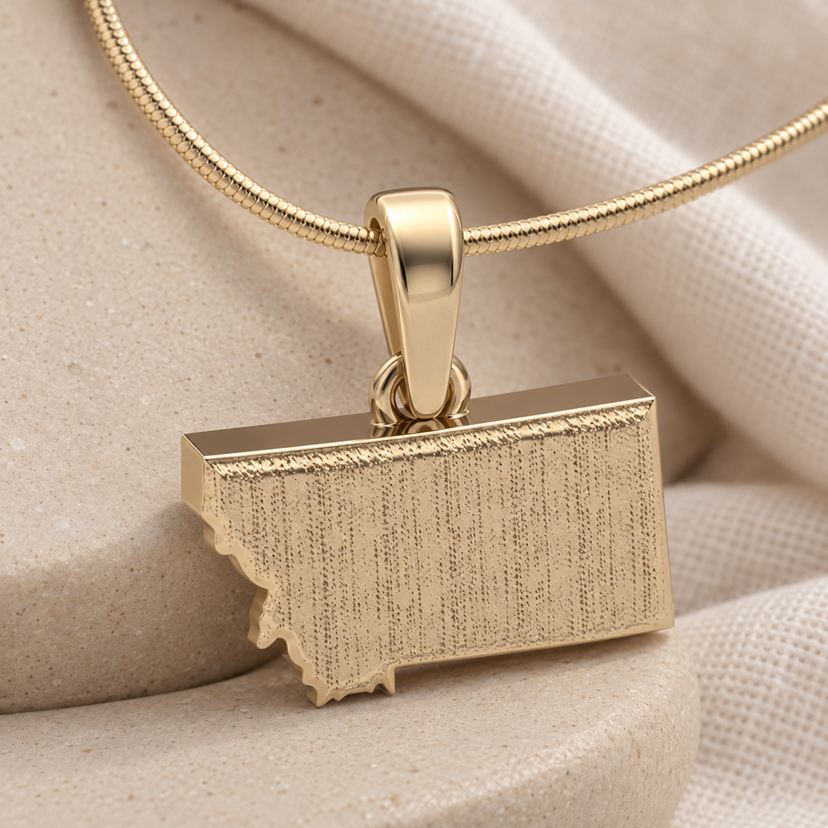 14K Gold My State Forever Sealed Memorial Jewelry — alternate view — evr20033kgfs