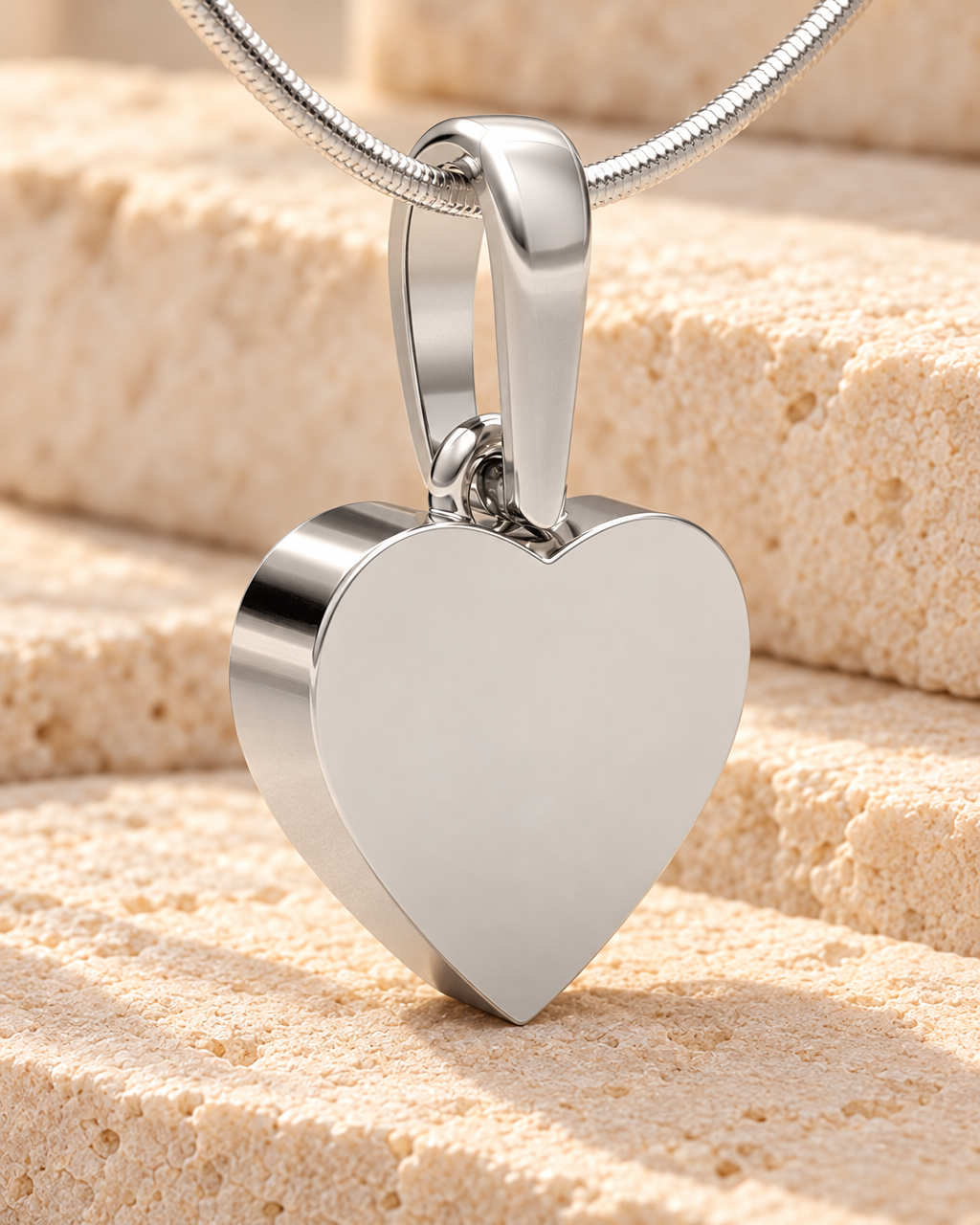 Sterling Silver Serenity Heart Forever Sealed Cremation Jewelry — main — evr20037ssfs