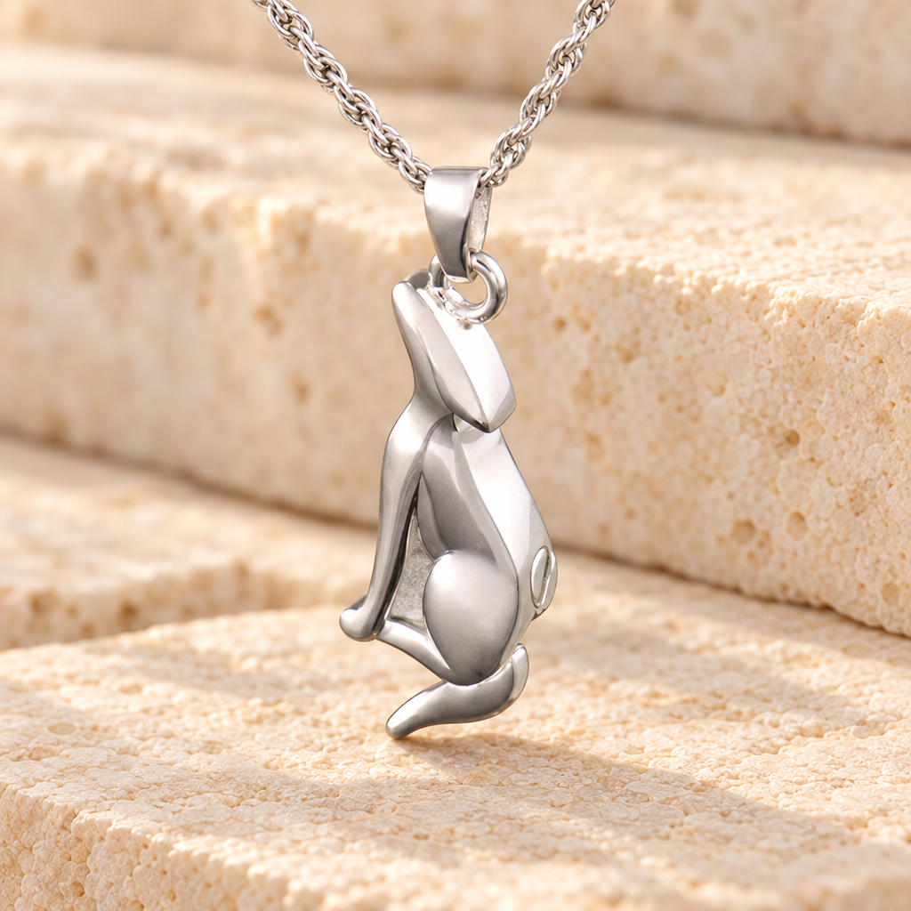 14k White Gold Deserving Dog Memorial Locket — main — evr6339wg