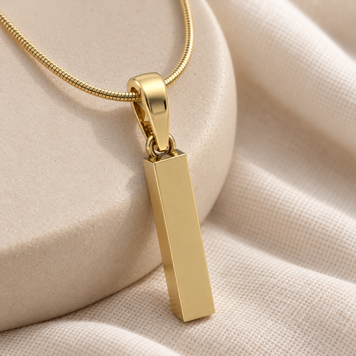 Gold Plated Faithfulness Cylinder Forever Sealed Memorial Jewelry — alternate view — evr20029gfs