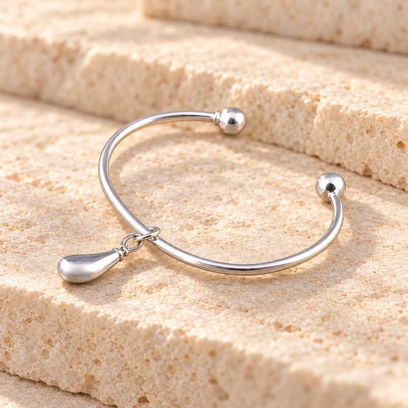 Sterling Silver Teardrop Cremation Bracelet