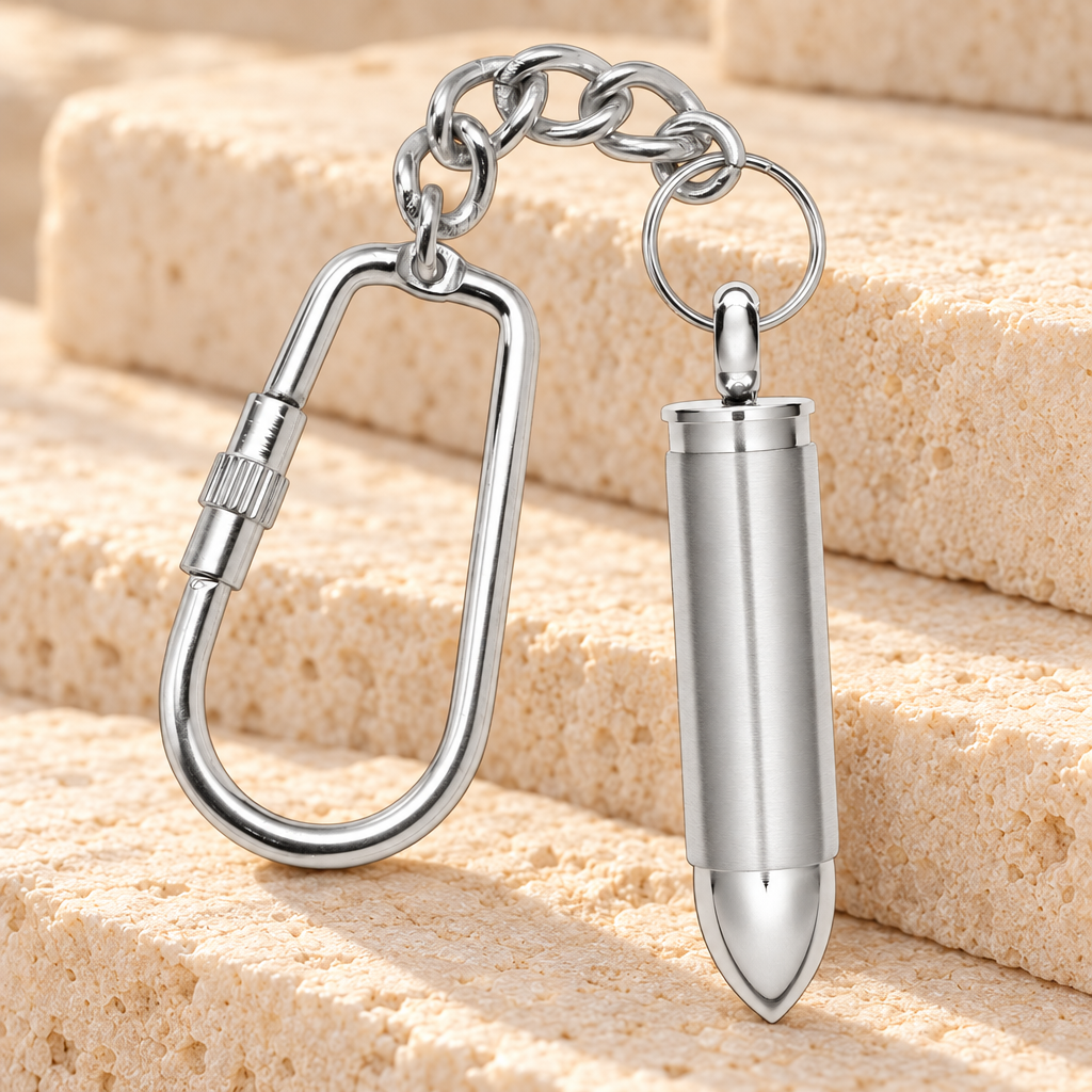 Stainless Steel Cartridge Keychain — main — evr6769