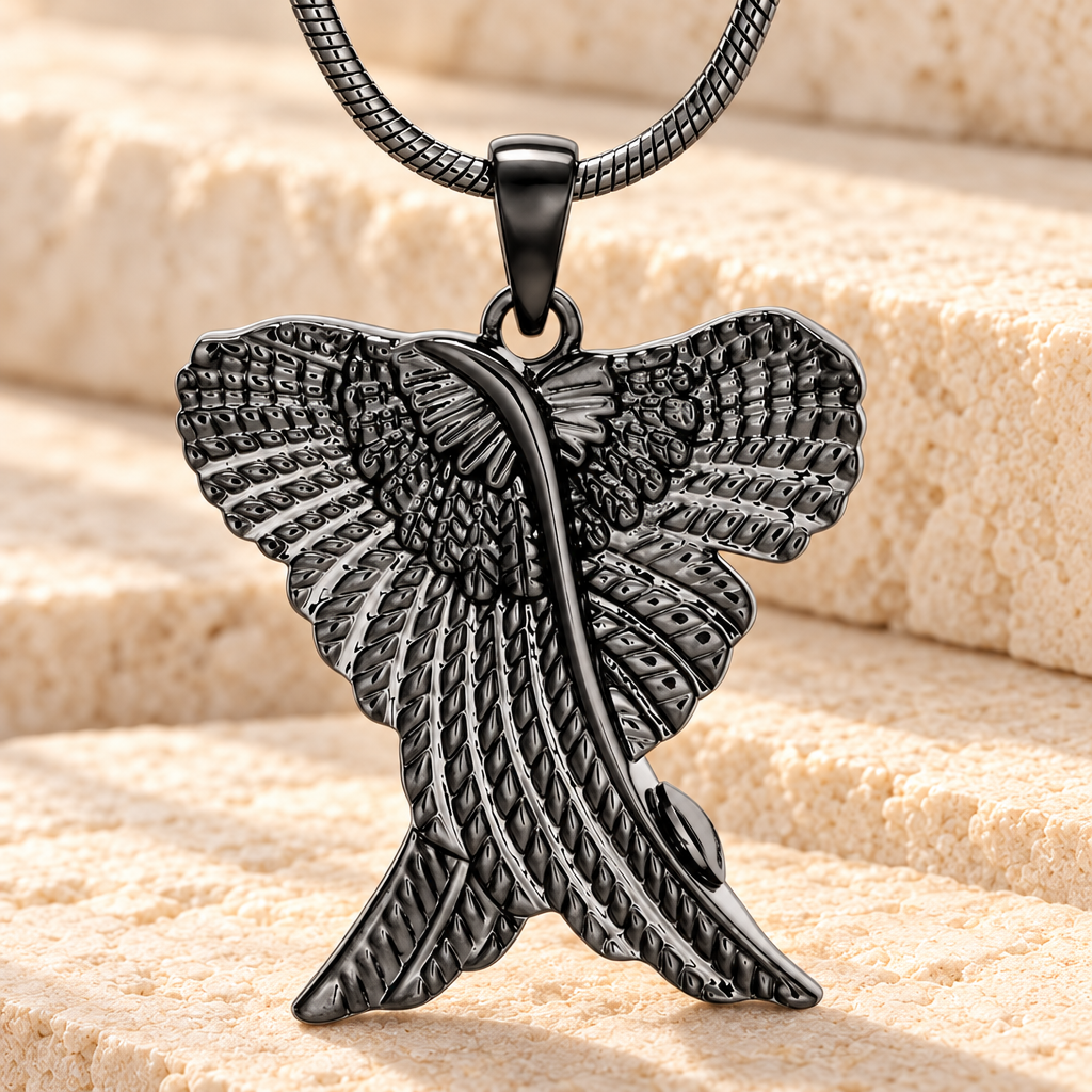 Black In Peace Urn Pendant — main — evr6765b
