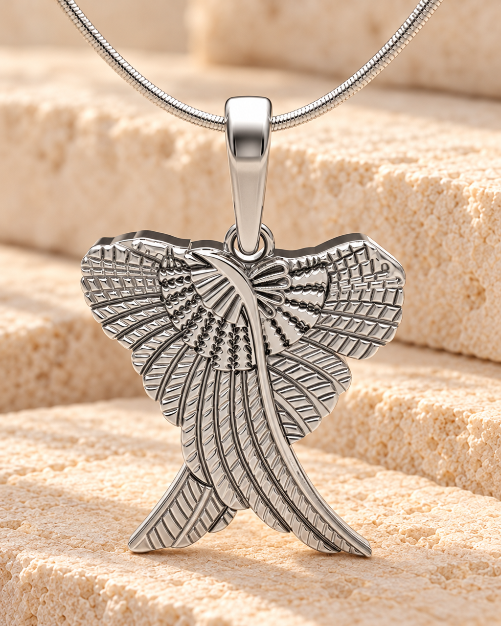 Sterling Silver In Peace Forever Sealed Urn Pendant — main — evr6765ssfs