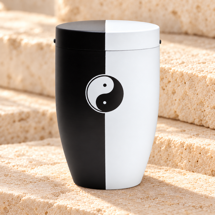 Restful Black Cremation Urn