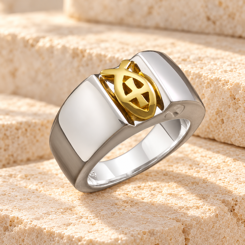 Women's Silver Loyal Ring Jewelry Urn — main — evr6357ws