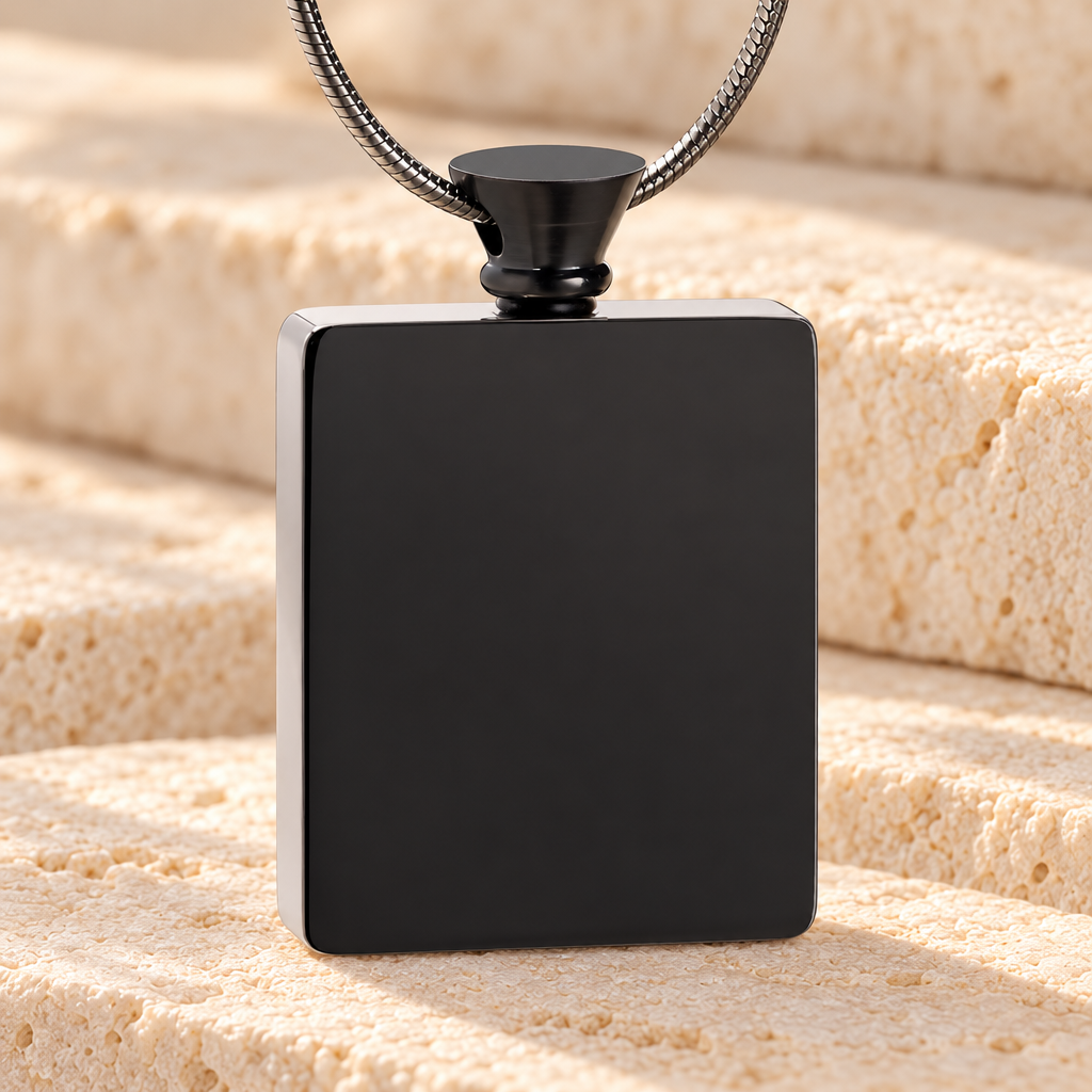Black Glorious Moments Urn Pendant — main — evr1510bk