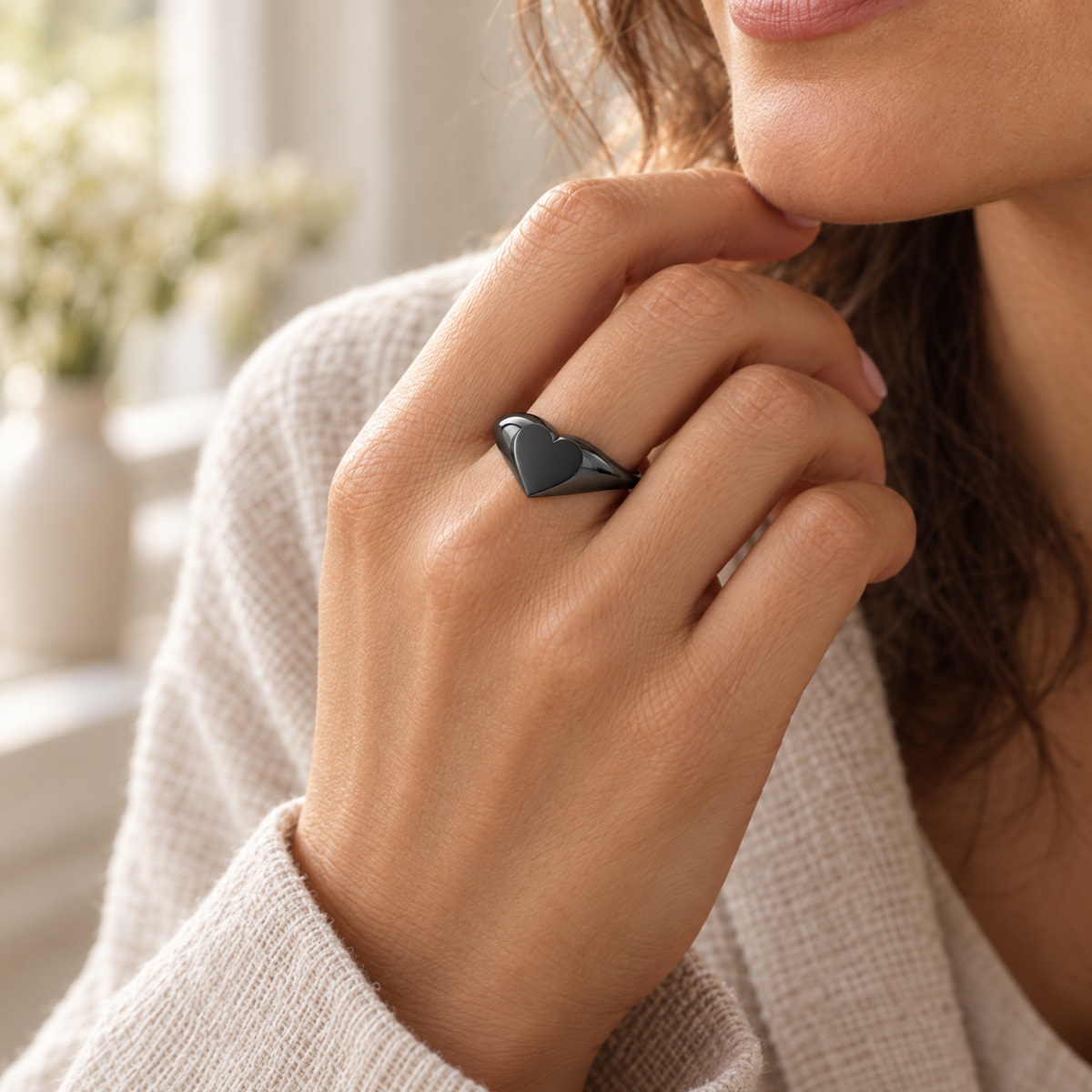 Black Signet Forever Sealed Memorial Ring — lifestyle — evr20039bfs