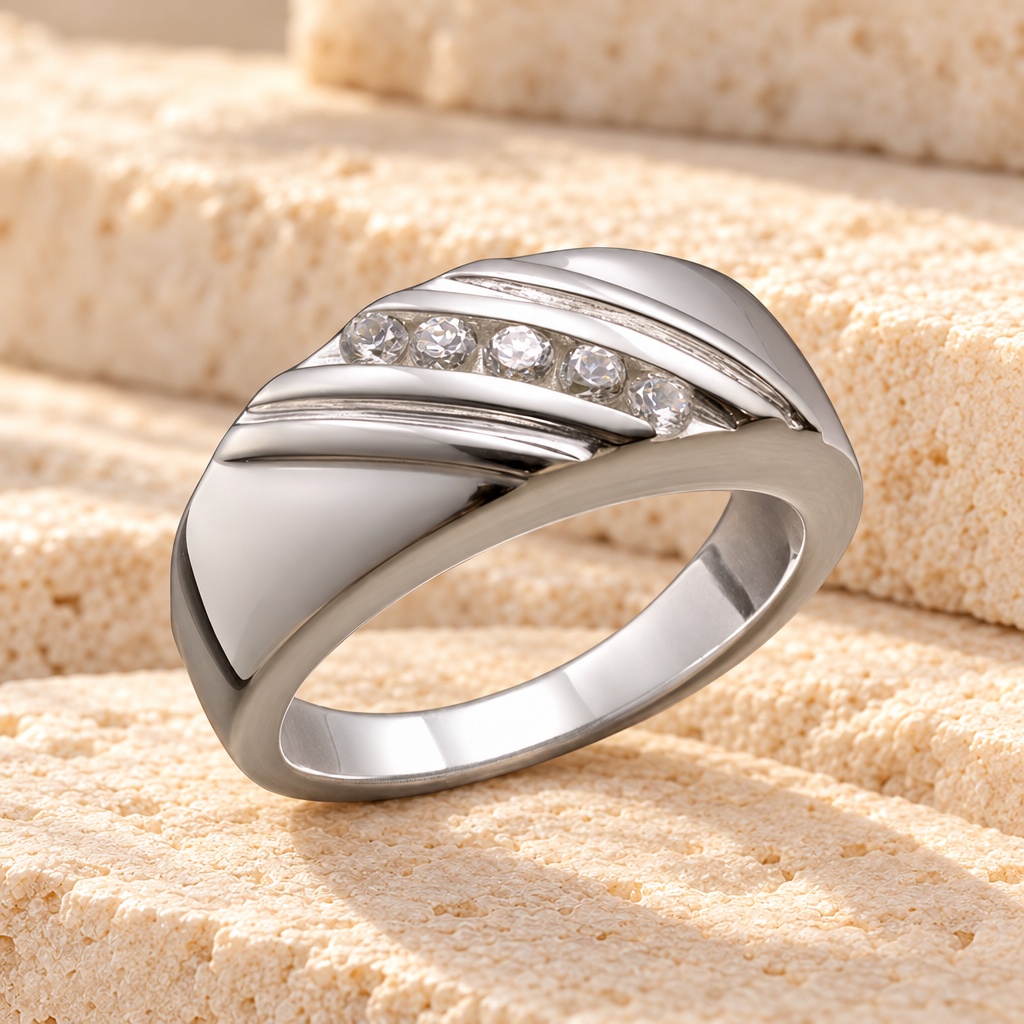 14K Women's White Gold Soothing Ashes Cremation Ring — main — evr6351wg