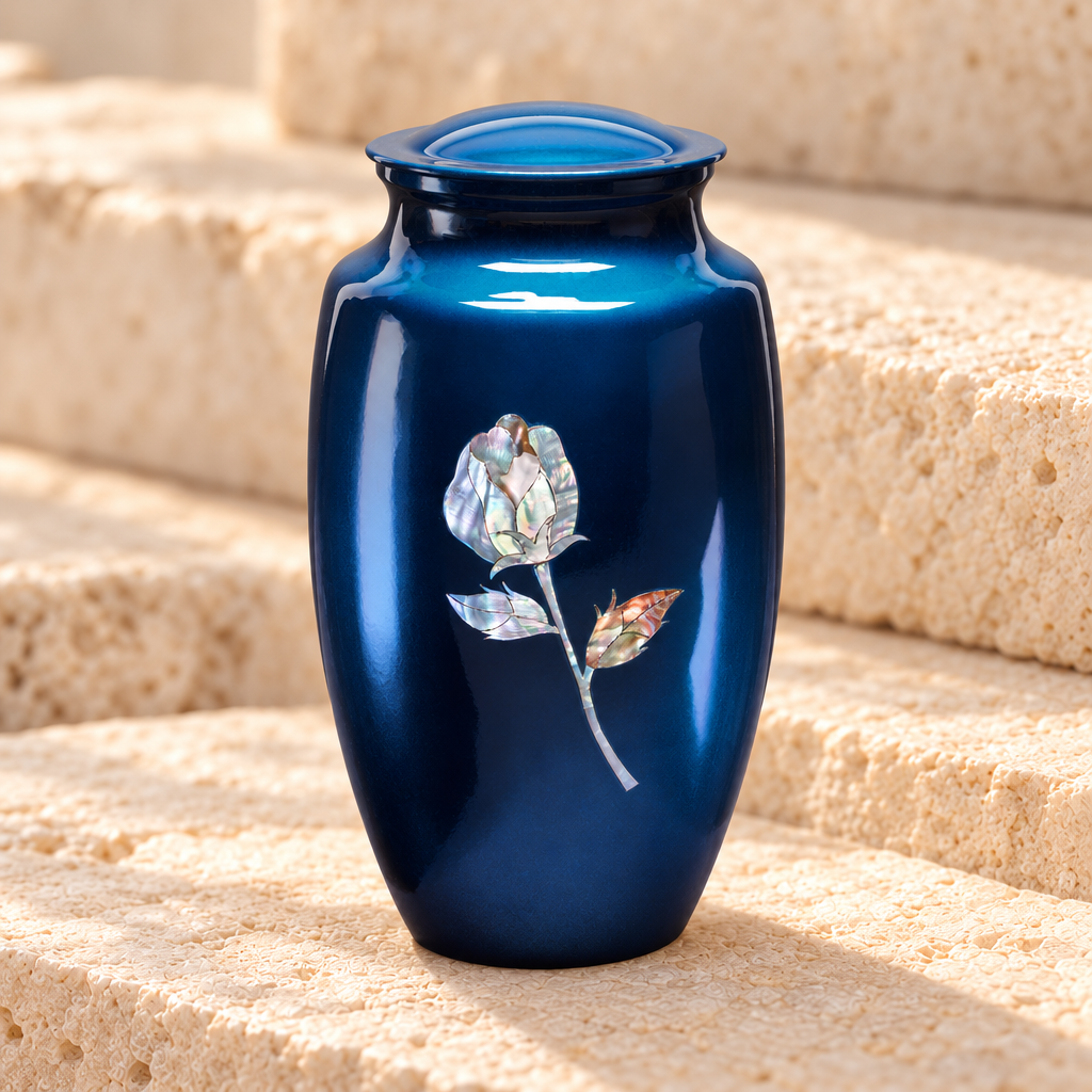 Roses At Night Cremation Urn — main — EVR8011