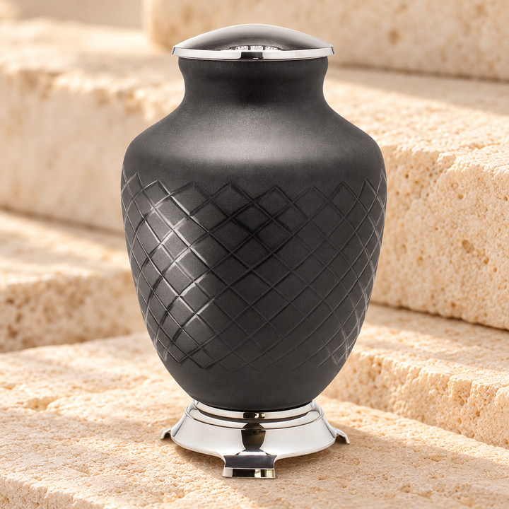 Baroque Glass Cremation Urn