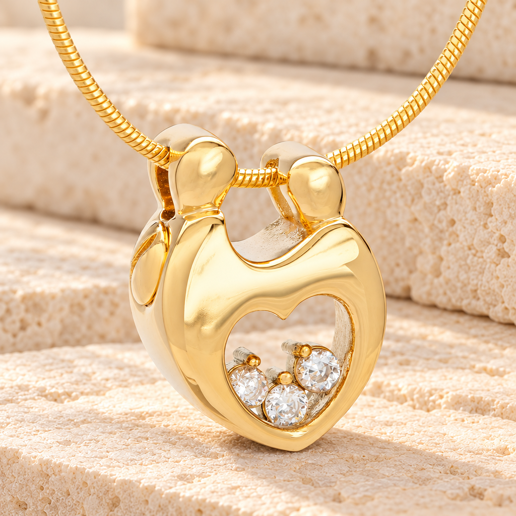 Gold Plated Bound with Love Memorial Jewelry — main — evr6217g
