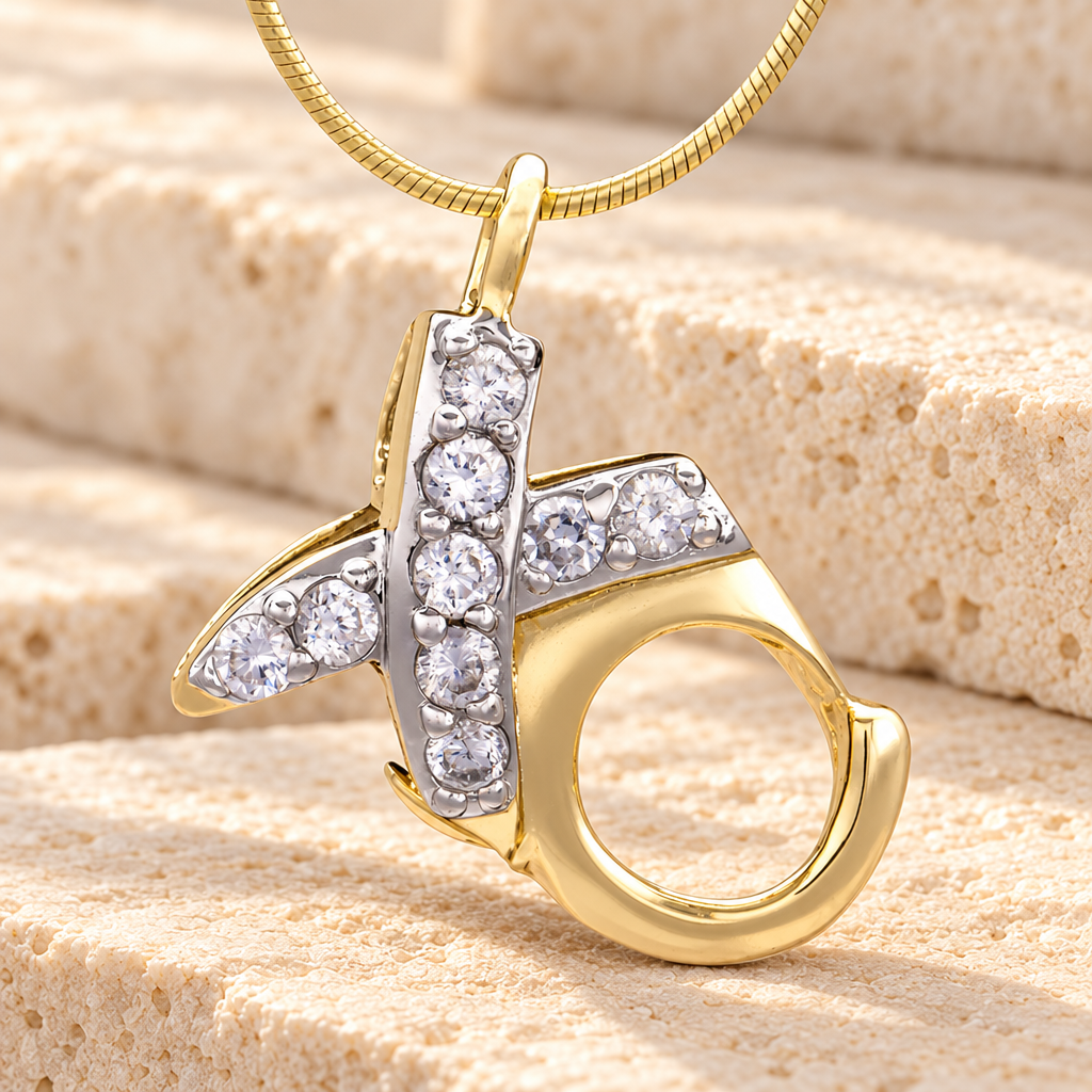 Gold Plated XO Cremation Jewelry — main — evr6518g