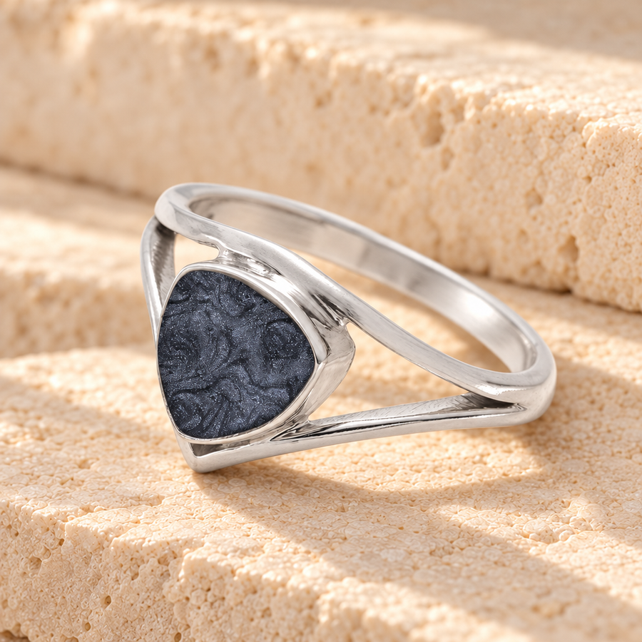 Women's Sterling Silver Willowbrook Ash Ring with Slate