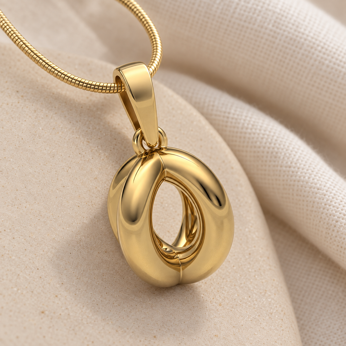 Gold Plated Open Ardor Forever Sealed Memorial Jewelry — alternate view — evr20028gpfs