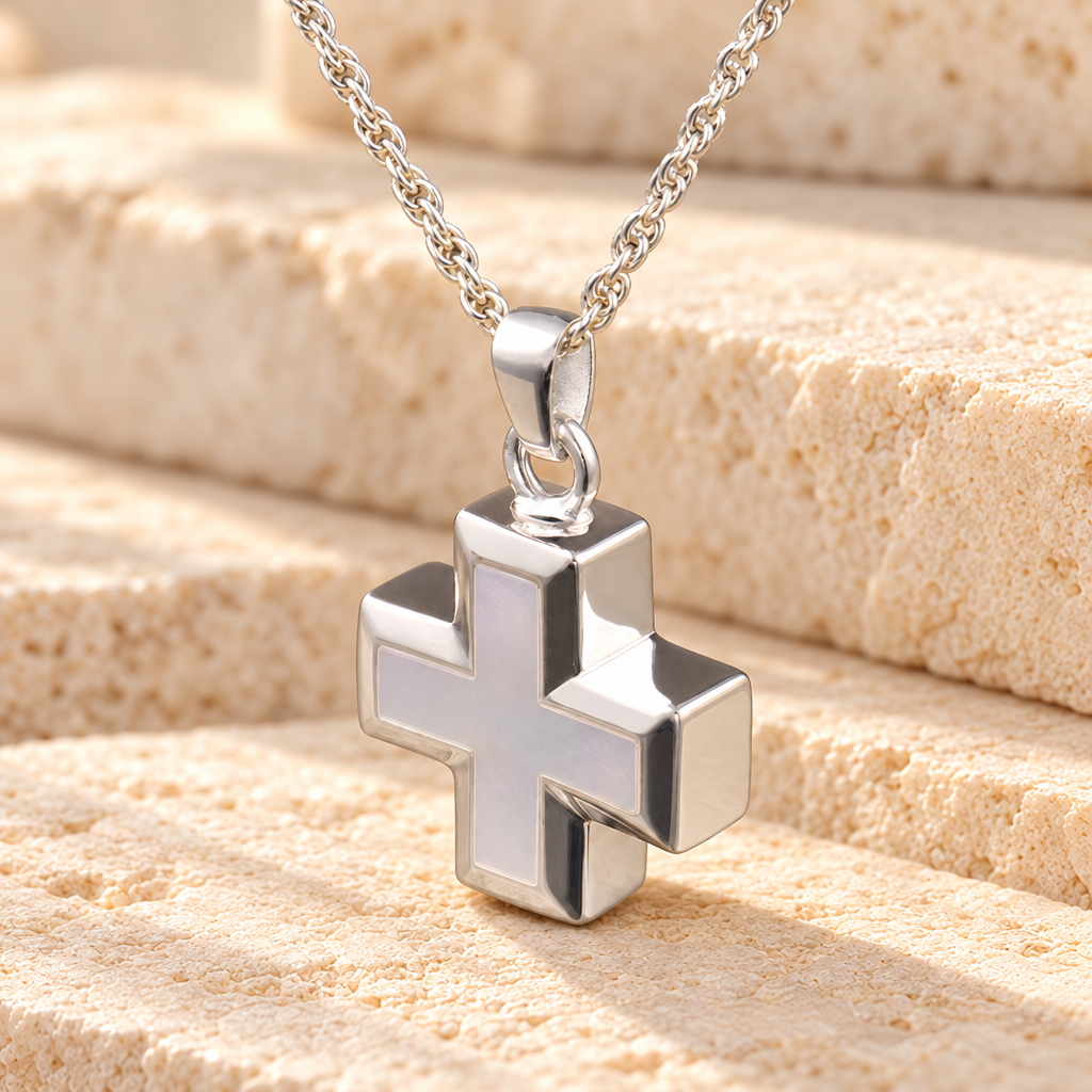 Sterling Silver Oceanic Funeral Jewelry — main — evr714ss