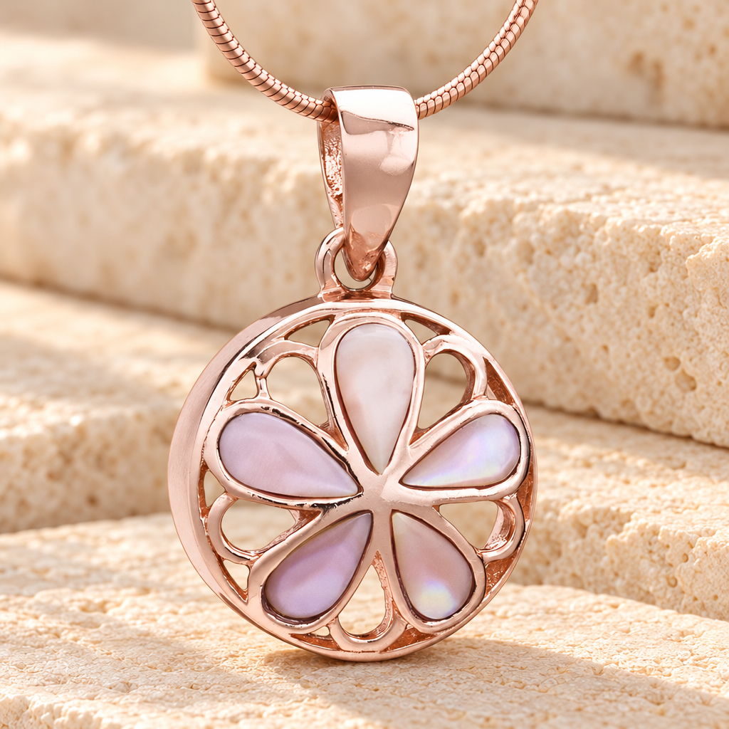 Rose Gold Blooms Cremation Jewelry — main — evr6465rg